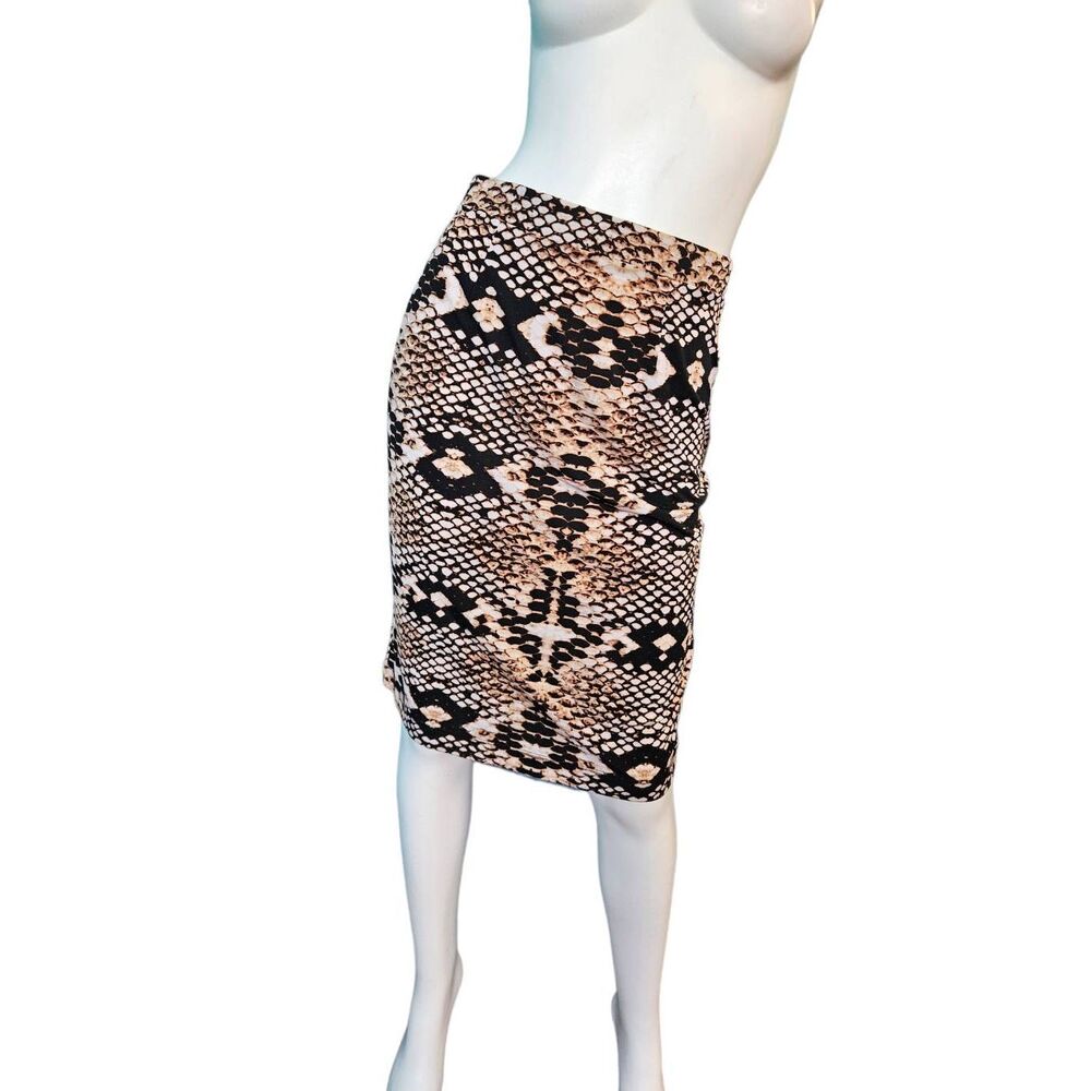 NWT Evan Picone Snake Print Skirt Small